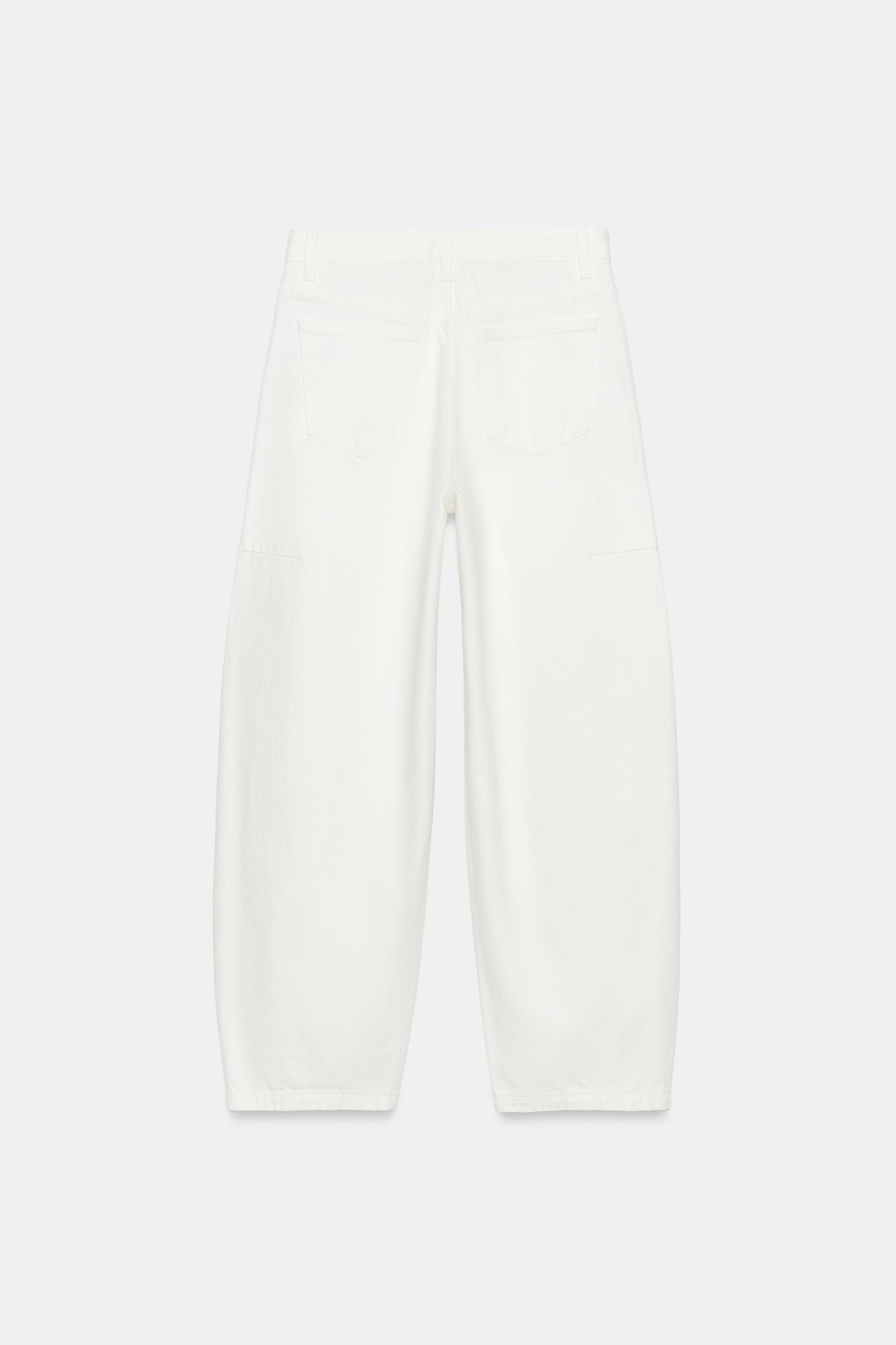 ZW COLLECTION MID-RISE ANKLE BALLOON JEANS | Zara US