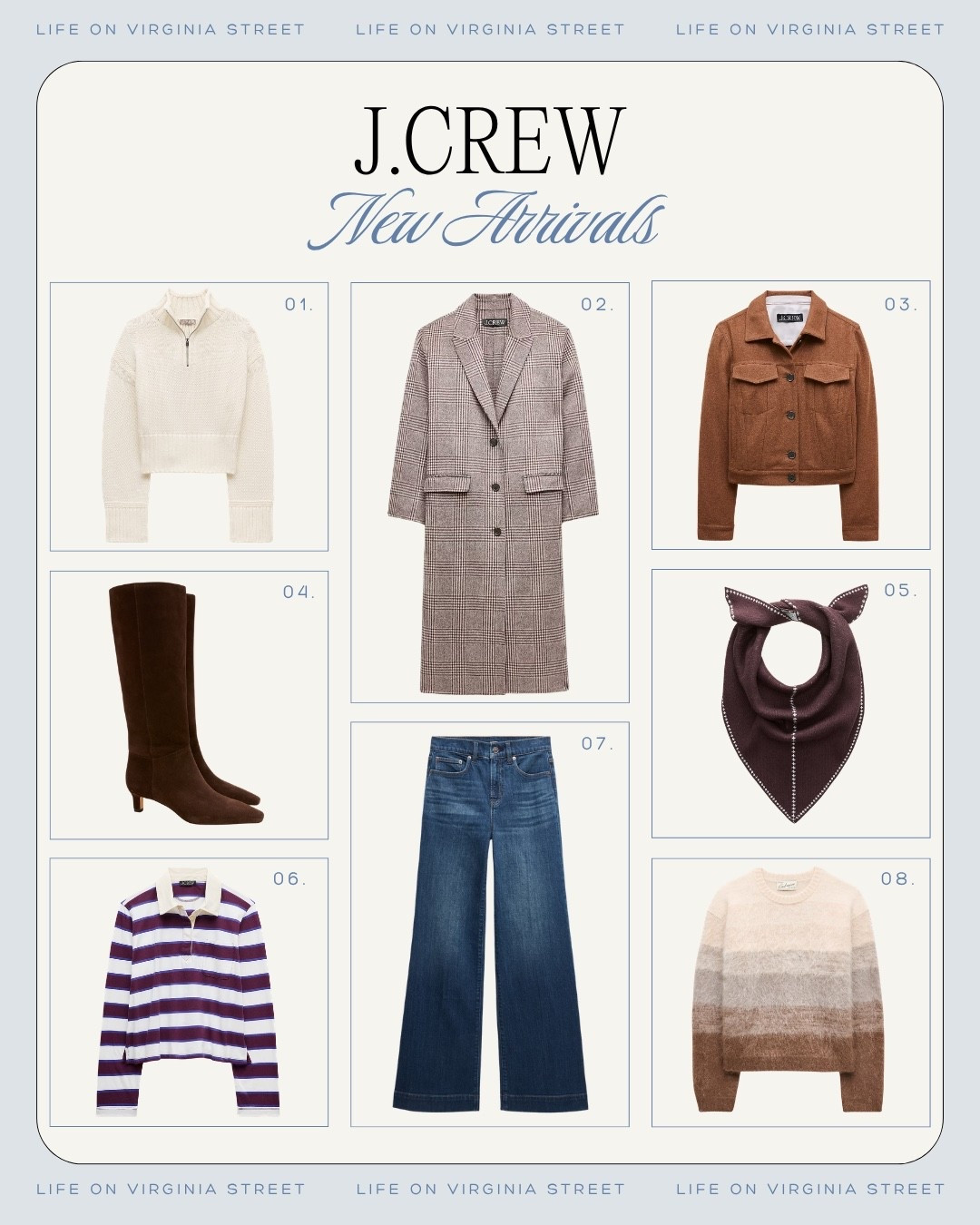 JCrew new arrivals! 🙌🏼

J.Crew new arrivals, J.Crew fall new arrivals, J.Crew fall fashion, J.Crew women, J.Crew clothing, J.Crew fall outfits, J.Crew sweaters, J.Crew cashmere, J.Crew jackets, J.Crew coats, J.Crew jeans, J.Crew pants, J.Crew dresses, fall new arrivals, fall fashion, fall outfits for women, fall outfit ideas, fall wardrobe essentials, fall capsule wardrobe, fall sweaters, cashmere sweater, crewneck sweater, cable knit sweater, cardigan sweater, striped sweater, fall jackets, barn jacket, suede jacket, trench coat, fall blazer, fall jeans, wide leg jeans, straight leg jeans, dark wash jeans, fall trousers, tailored trousers, fall dresses, midi dress, fall workwear, business casual outfits, loafers, ballet flats, classic fall style, preppy fall style, women’s fall fashion, fall fashion finds

#LTKootd #LTKgrwm