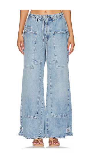 x We The Free Curvy Outlaw Wide Leg Pants in Drizzle | Revolve Clothing (Global)