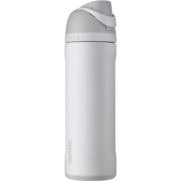 Owala FreeSip Water Bottle Stainless Steel, 24 Oz., Shy Marshmallow White or Gray | Walmart (US)