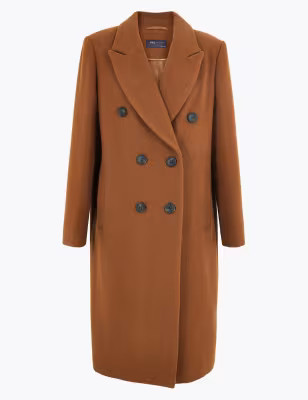 Double Breasted Overcoat | Coats | Marks and Spencer AU | Marks & Spencer (UK)