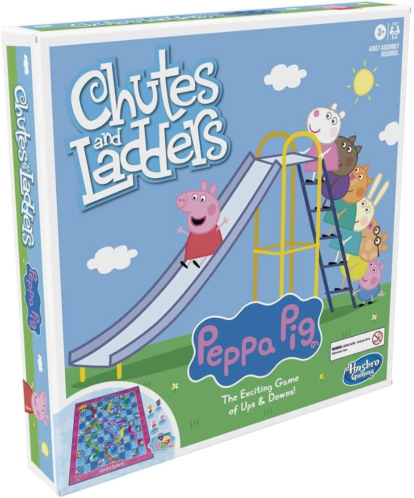 Hasbro Gaming Chutes and Ladders Peppa Pig Edition Board Game | Preschool Games for Boys & Girls ... | Amazon (US)