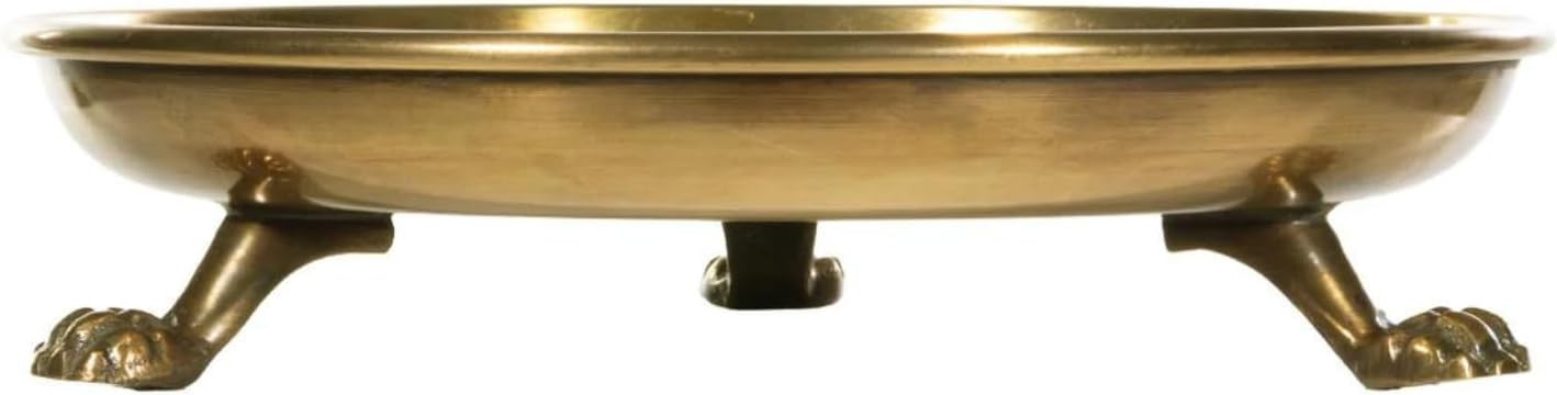 Round Clawfoot Tray — by Alice Lane Home Collection — Gold — for Home Decor, Candles, Jewel... | Amazon (US)