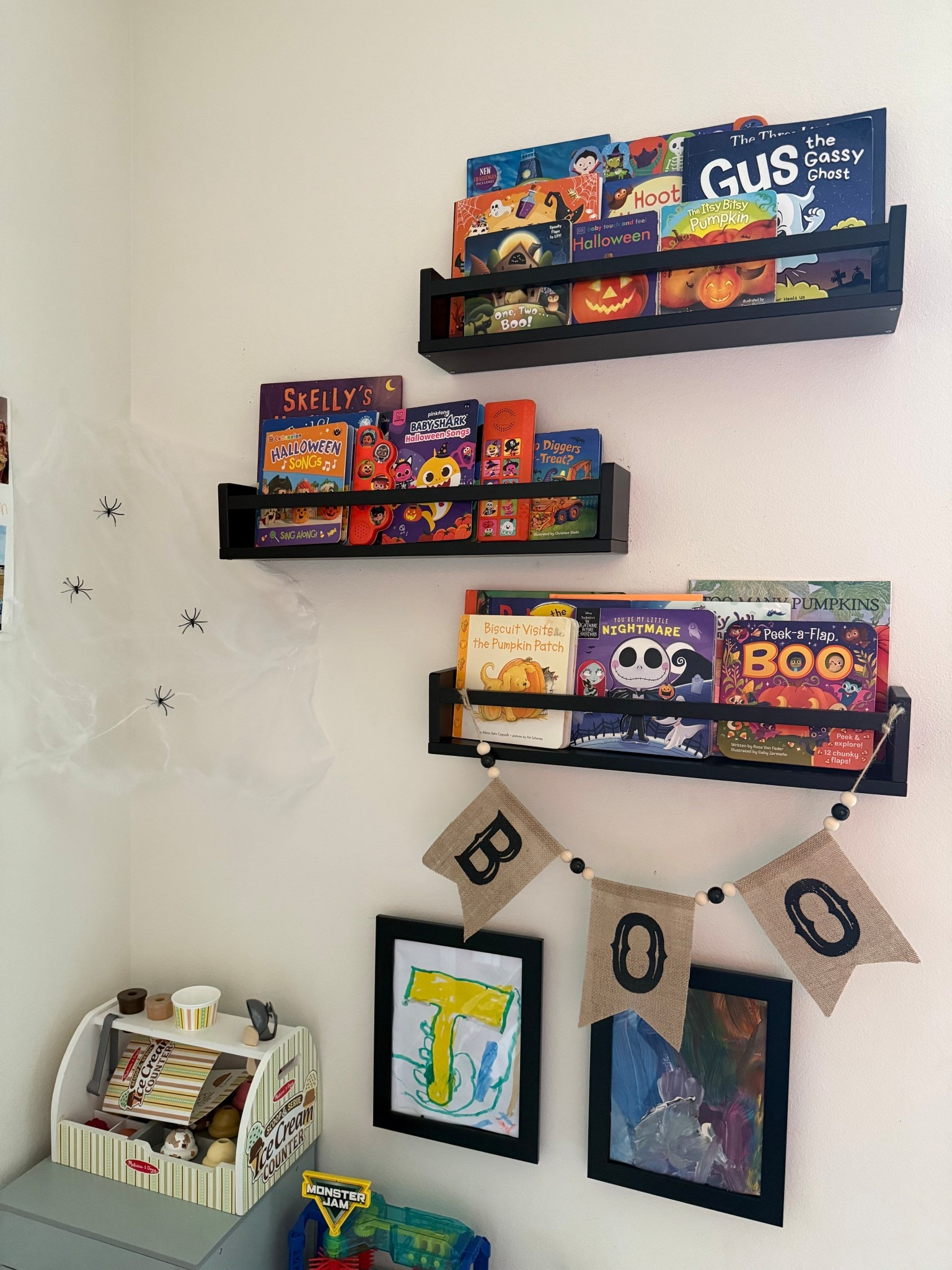 Kids Playroom Halloween Decorations 🕷️🕸️ 

Amazon, kids Halloween books, kids playroom, Halloween decorations, floating book shelf, Halloween banner, Halloween spider web 

#LTKFindsUnder50 #LTKKids #LTKSeasonal