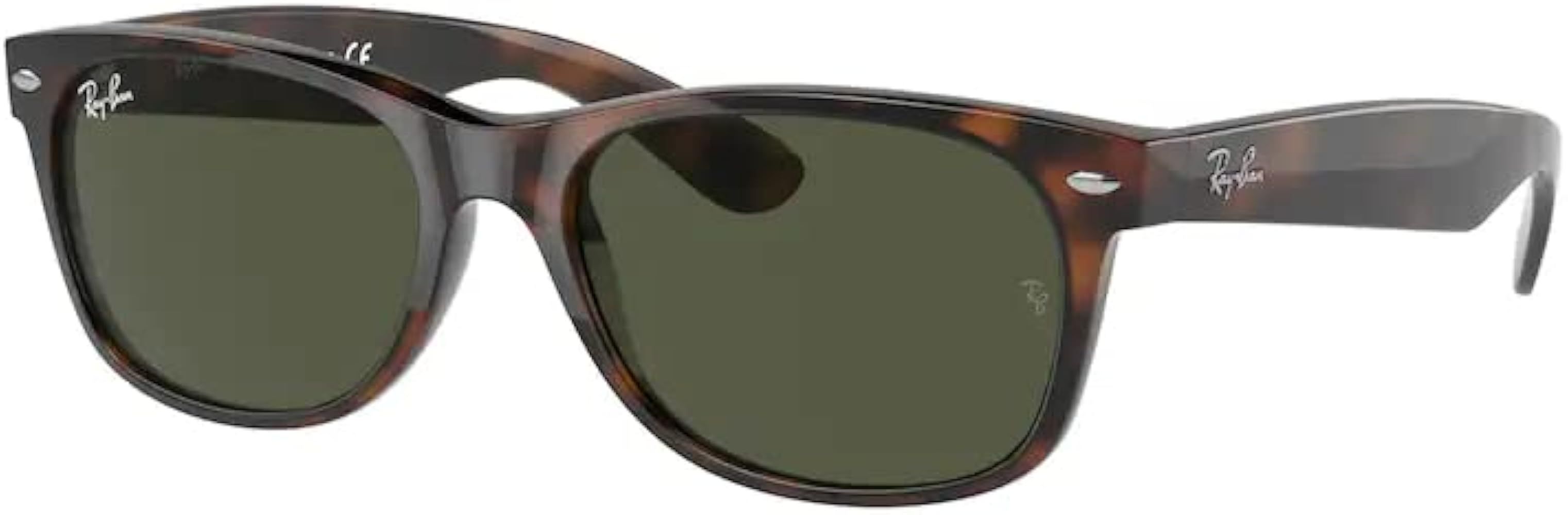 Ray-Ban RB2132 NEW WAYFARER Square Sunglasses For Men For Women + BUNDLE with Designer iWear Eyew... | Amazon (US)