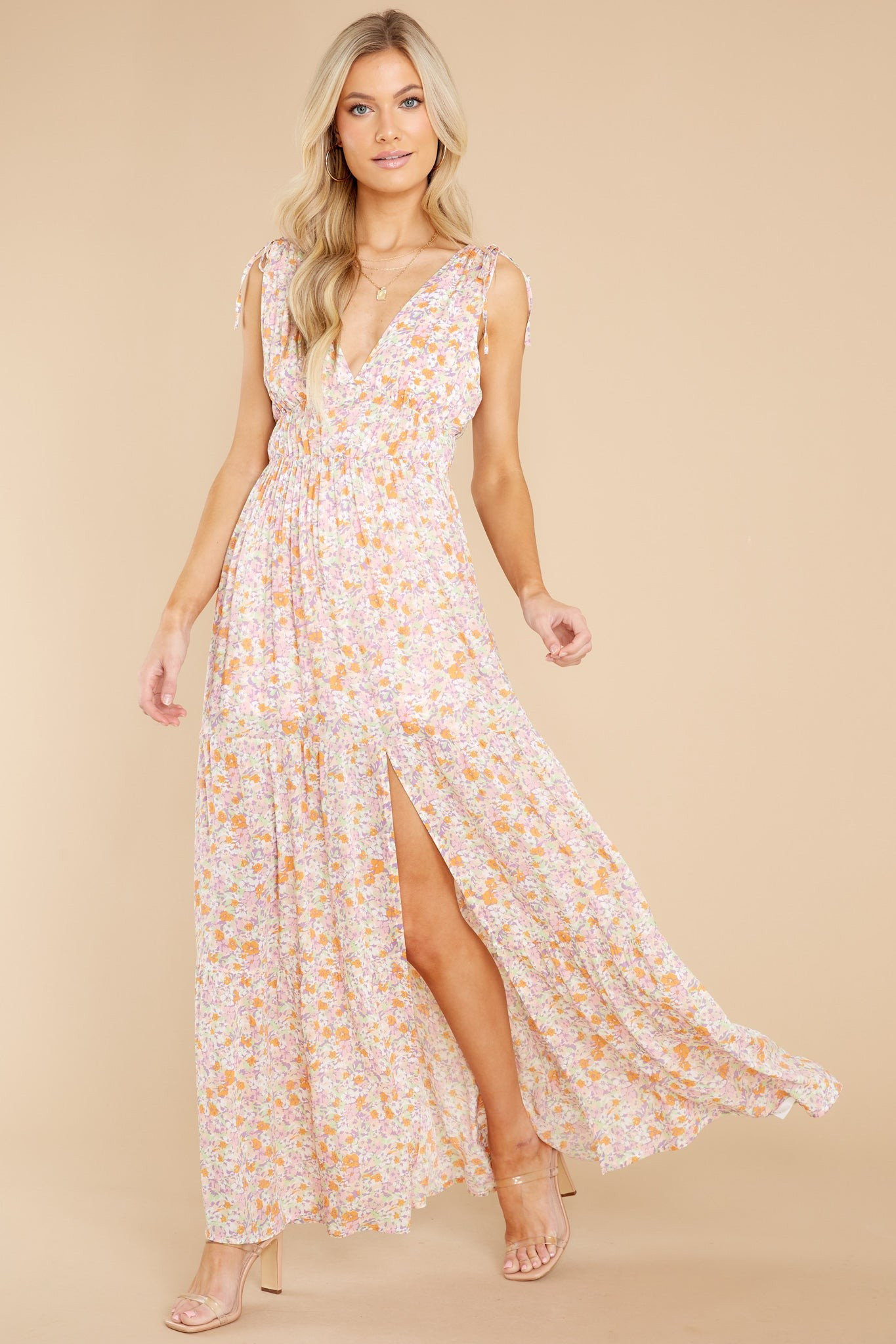 Versailles Multi Tiered Maxi Dress | Red Dress 