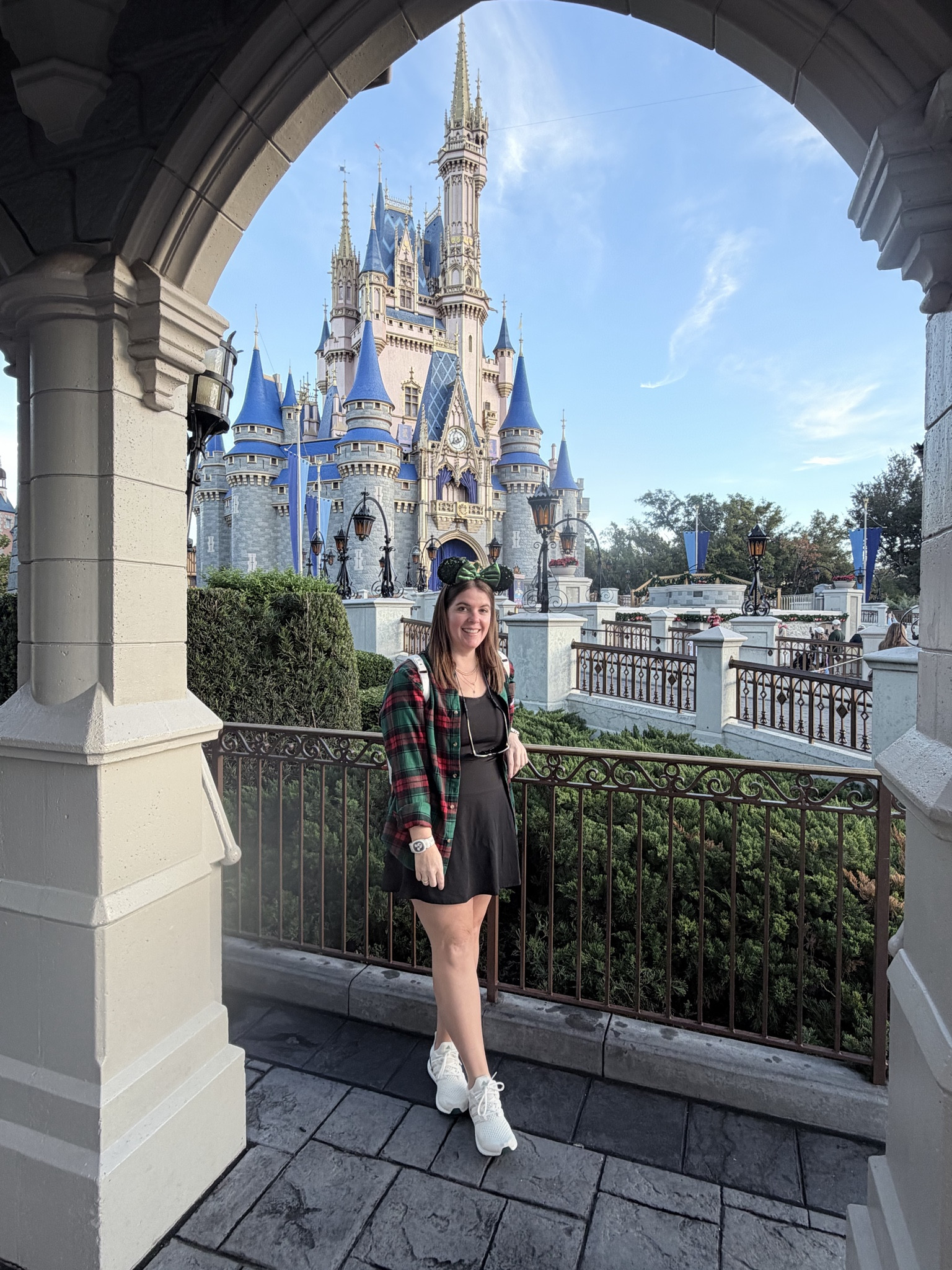 The perfect holiday look for a day at the parks! The dress is Halara (runs TTS and comes in a lot of color options) and the flannel is from a few years ago, but I will link similar! 

#LTKTravel #LTKootd #LTKHoliday
