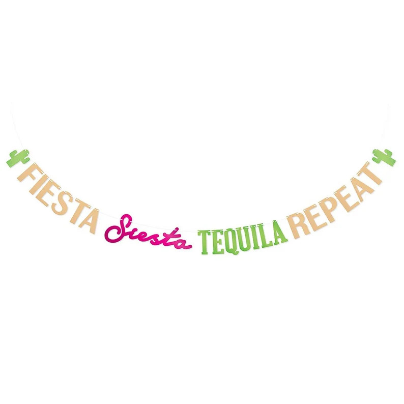 Fiesta Siesta Tequila Repeat Banner | Final Fiesta Bachelorette Party Banner | Nacho Average Brid... | Etsy (US)