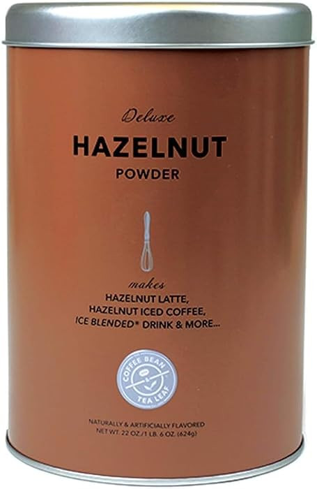 The Coffee Bean & Tea Leaf Hazelnut Powdered Creamer for Coffee, Lattes, Baking, and Drink Mixes, Hazelnut, 22oz. Tin | Amazon (US)