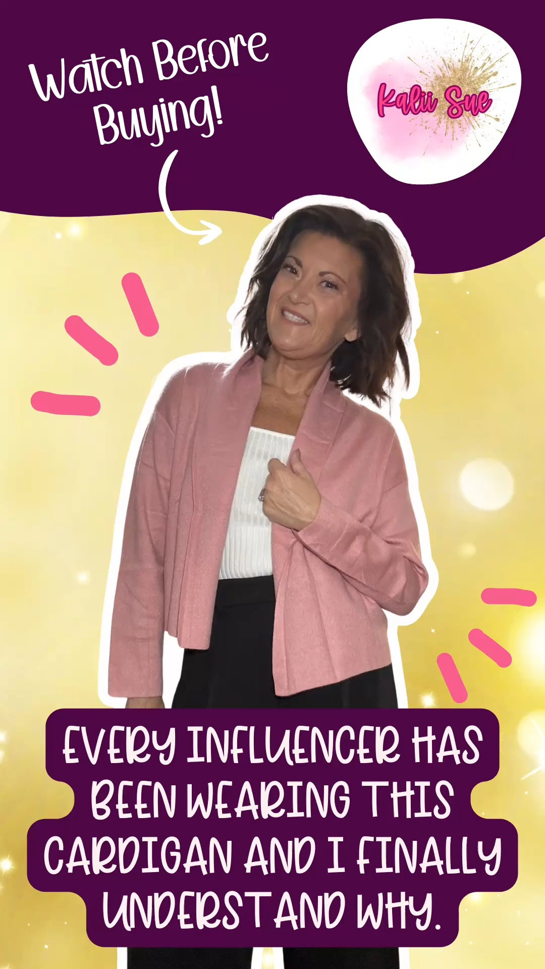 I kept seeing this Saodimallsu cropped cardigan shawl on every influencer I follow and I kept telling myself I didn't need it. Reader, I needed it. I caved, I ordered the pink, and I am formally apologizing for doubting the internet because this cardigan absolutely lived up to every single thing I had been hearing about it.

The open front shawl silhouette is what makes this piece so special — it is not just a cardigan, it is a layering piece that instantly makes whatever you are wearing underneath look more intentional and elevated. The lapel collar gives it a polished, almost jacket-like quality, the long sleeves are the perfect length, and the cropped fit hits at just the right spot to work with high waisted everything. Pink was absolutely the right call — it is soft, feminine, and pairs with so much more than you would expect.

The fabric is soft, comfortable, lightweight enough to wear across seasons, and this is the kind of piece you throw on over a tank and jeans and suddenly your whole outfit has a moment. It comes in so many colors and I am already eyeing another one — which should tell you everything you need to know.  

 