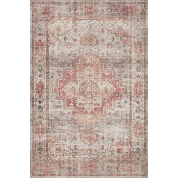 Jujhar Oriental Dove/Spice Area Rug | Wayfair North America