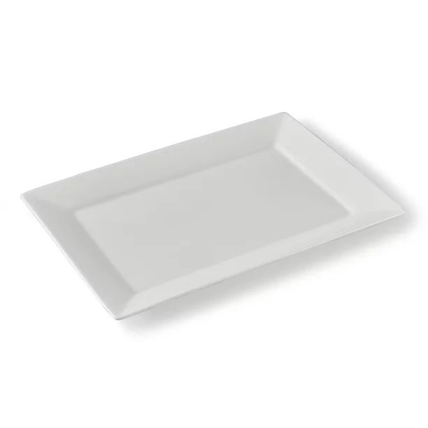 Better Homes & Gardens 10" x 14" White Porcelain Serving Platter - Walmart.com | Walmart (US)
