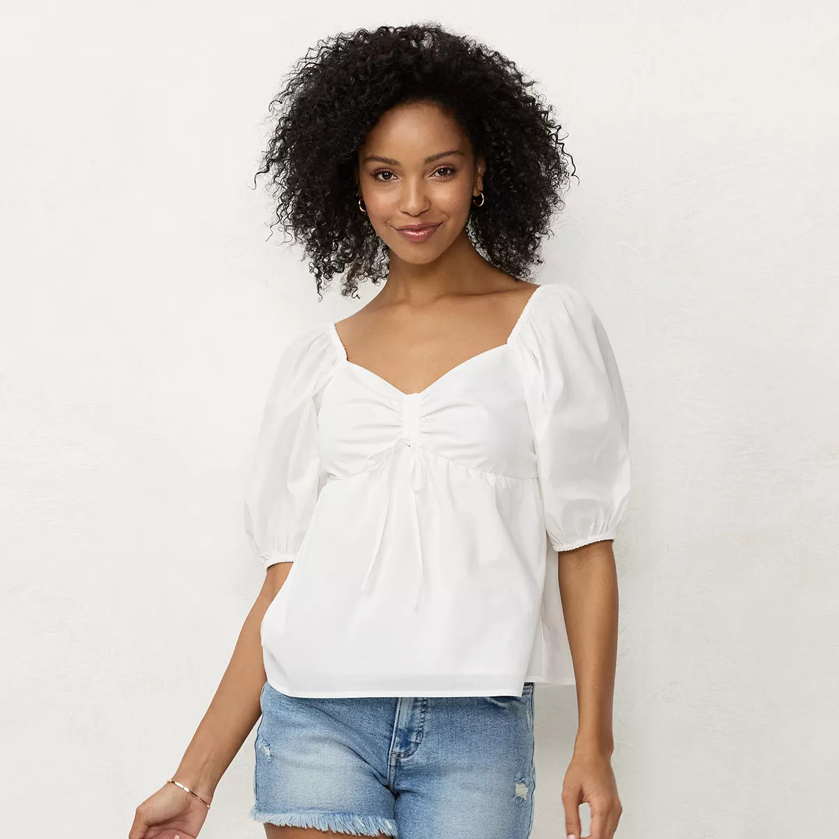 Women's LC Lauren Conrad Sweetheart Tunnel Blouse | Kohl's