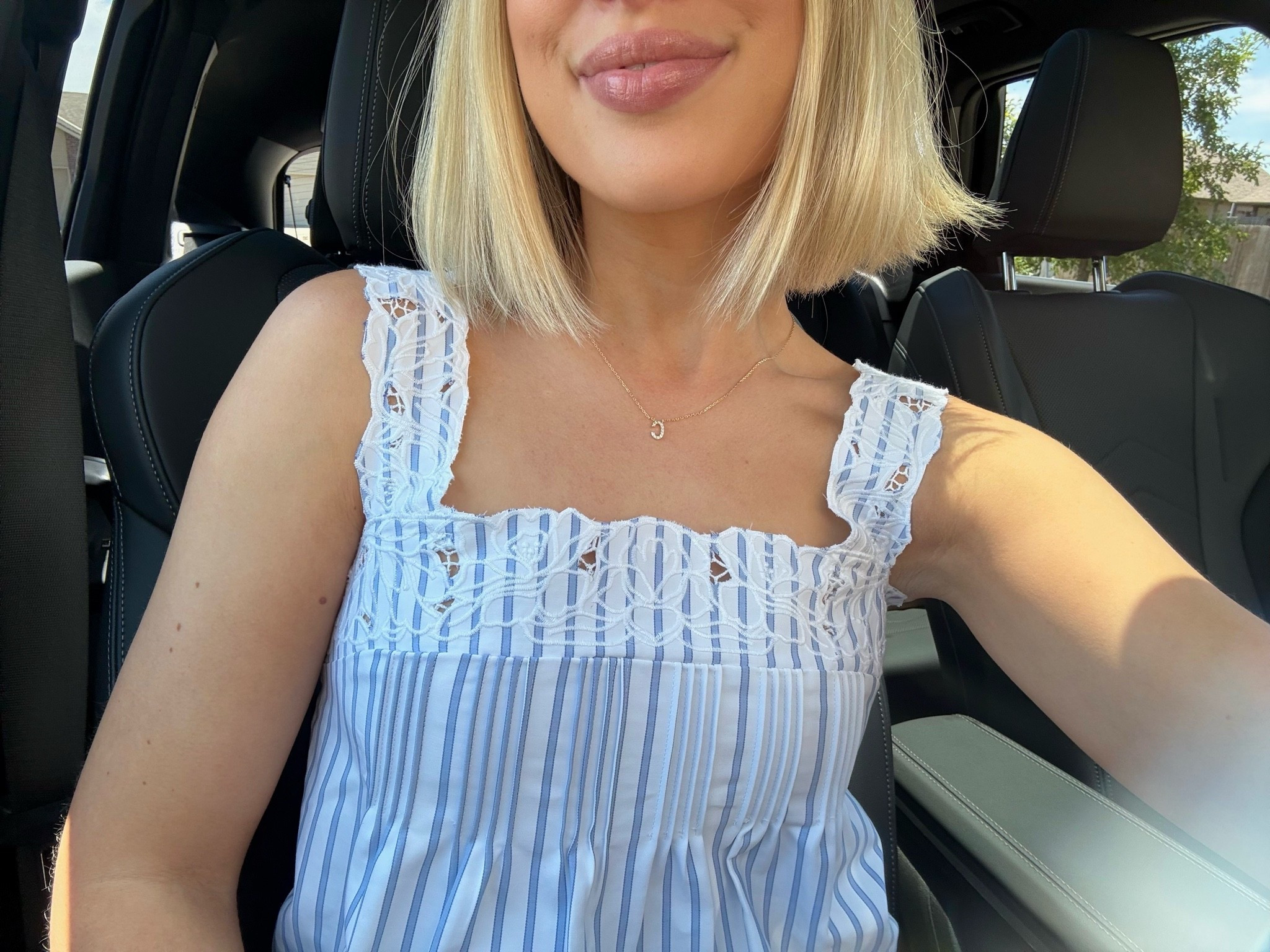 Wearing a size XS in my J.Crew striped mini dress (If between sizes go down. I’m typically a S but that was too big on me)
Amazon gold initial necklace & watch
Abercrombie woven ballet flats 
Rhode lip contour & lip tint glaze

#LTKdayinmylife #LTKootd #LTKBeauty