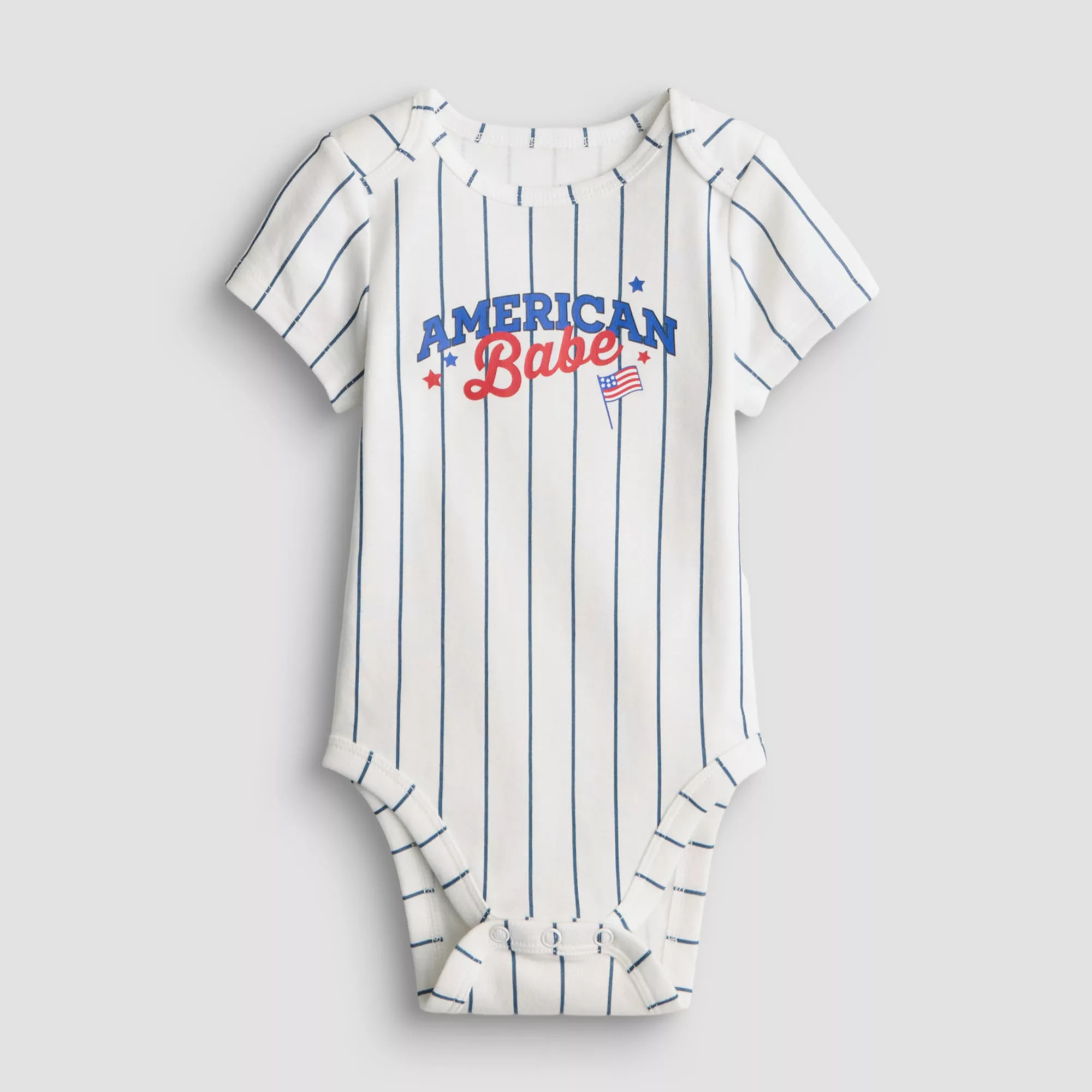 Baby Boy Jumping Beans® Short Sleeve Lapped Shoulder Bodysuit | Kohl's