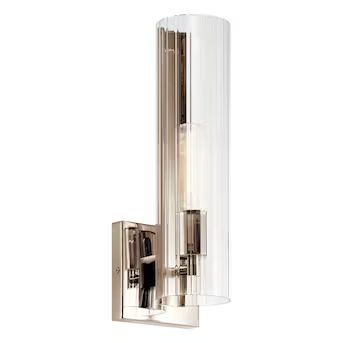 Kichler Jemsa 1-in 1-Light Polished Nickel Modern/Contemporary Vanity Light | Lowe's