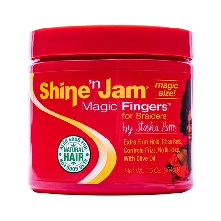 Ampro Shine N Jam® Magic Fingers® Unisex Gel for Braiders 16 oz Gel Frizz Control | Walmart (US)