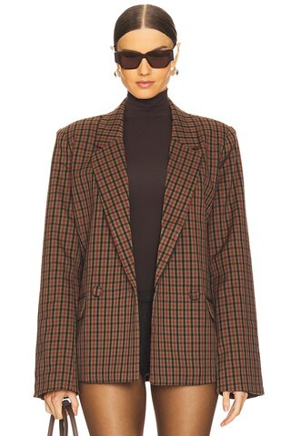 WeWoreWhat Boxy Blazer in Wheat from Revolve.com | Revolve Clothing (Global)
