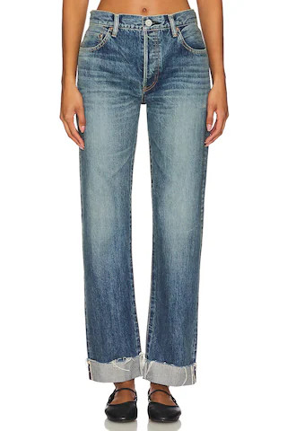 Moussy Vintage Hopewell Straight in Dark Blue from Revolve.com | Revolve Clothing (Global)