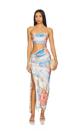 Agua Bendita Gwen Nacar Dress in Blue. - size M | Revolve Clothing (Global)