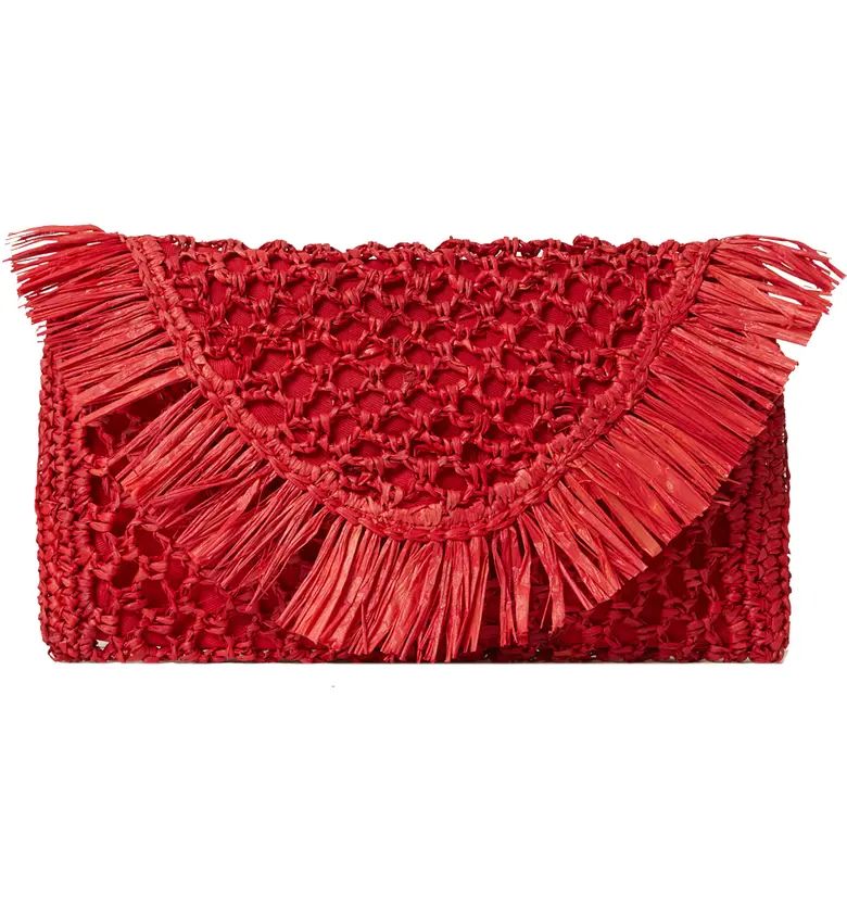 Jayden Raffia Clutch | Nordstrom