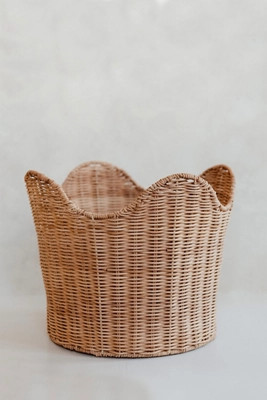 Roan Iris Ruby Rattan Basket | Anthropologie (US)