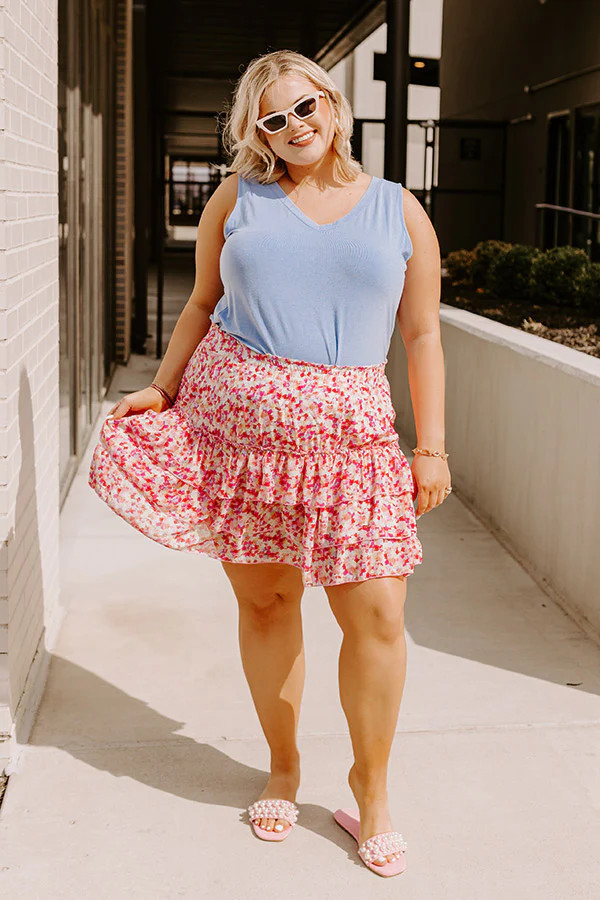 Parisian Picnic Ruffle Skirt Curves | Impressions Online Boutique