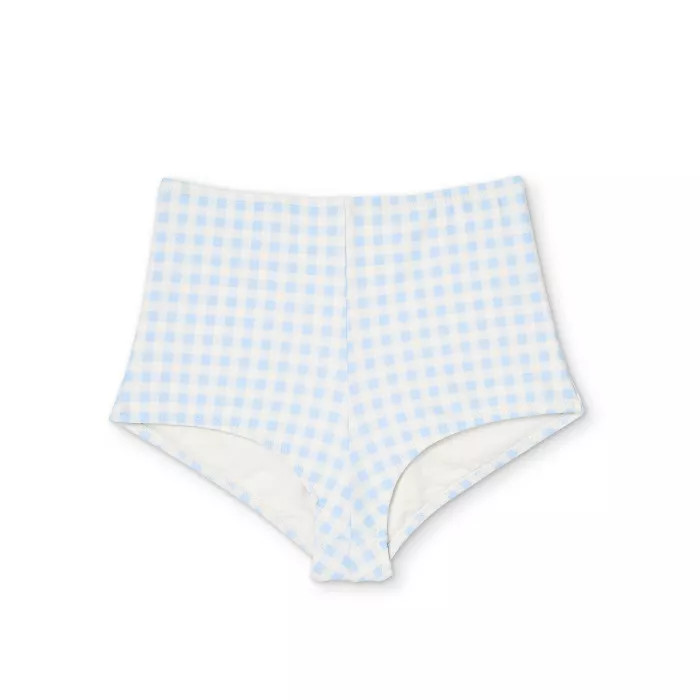 Women's Gingham Bikini Bottom - Kona Sol™ Blue XS | Target