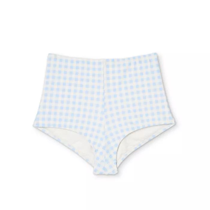 Women's Gingham Bikini Bottom - Kona Sol™ Blue XS | Target
