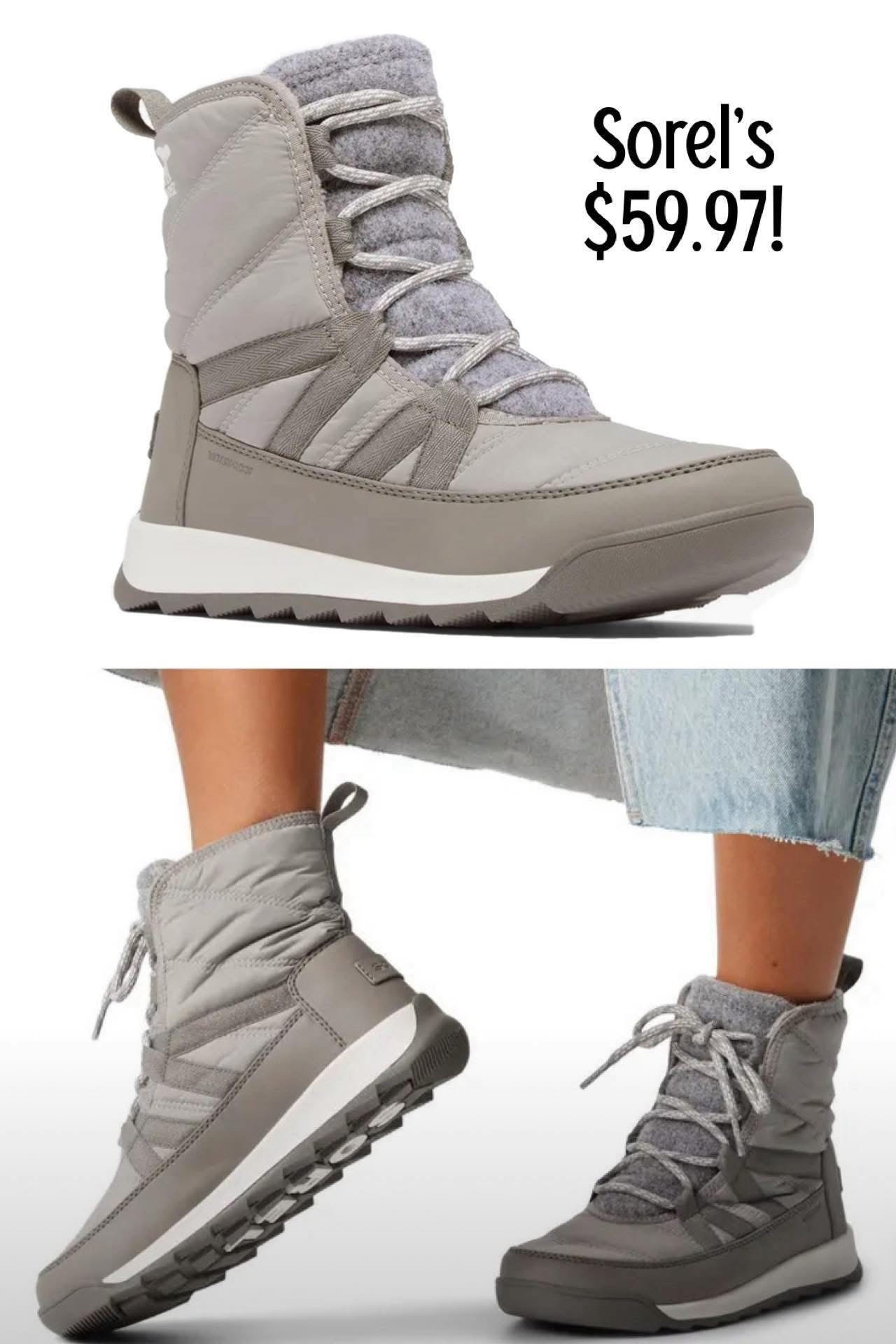 Back on sale, and an excellent Winter score! Sorel Whitney Waterproof Boots in Gray are down to only $59.97 today at Nordstrom Rack - normally $120!!! I own and love these boots, as they truly are waterproof, keep feet nice and warm, and are super cute. Such an excellent price for this best seller! 

#LTKSaleAlert #LTKShoeCrush #LTKSeasonal