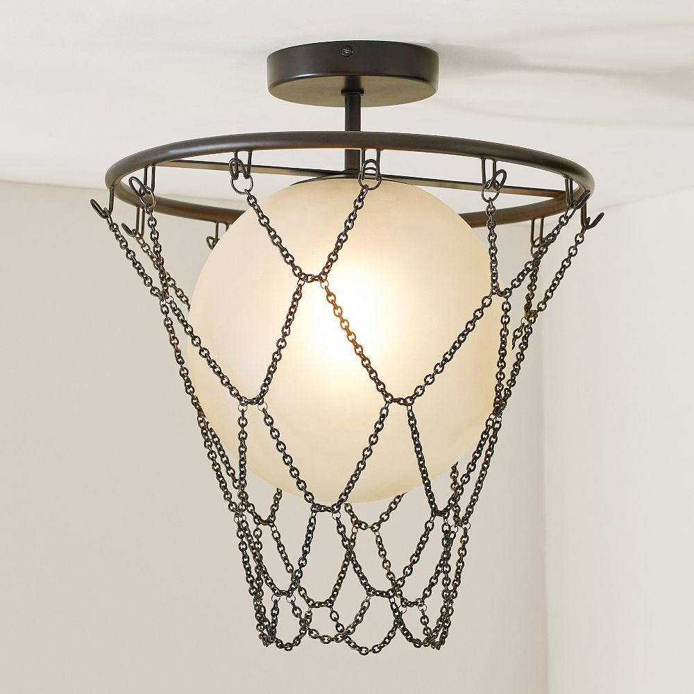 Basketball Flush Mount (15") | Pottery Barn Teen