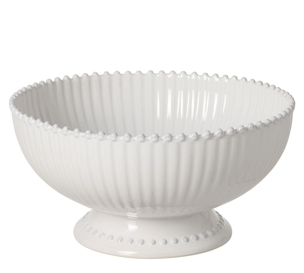 Costa Nova Pearl Stoneware Footed Fruit Bowl | Pottery Barn (US)