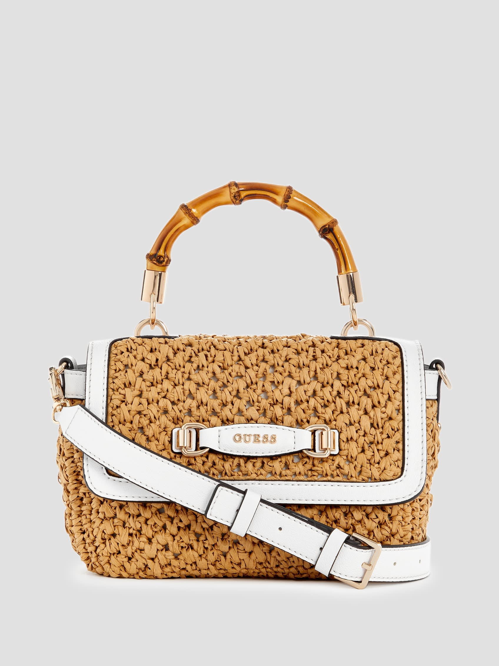 GUESS Siria Straw Top Handle Bag | Guess (US)