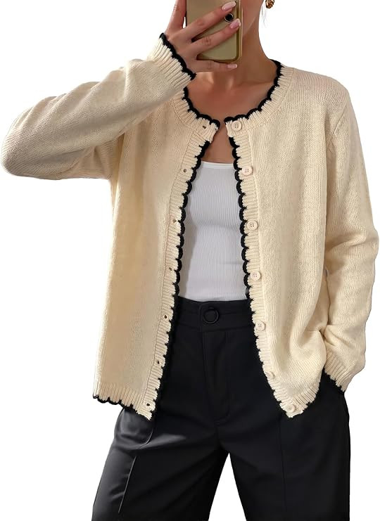 Dokotoo Cardigan Sweaters for Women Fall Fashion Clothes Outfits | Open Front Cardigan, Business ... | Amazon (US)