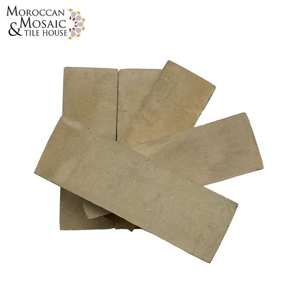 Moroccan Handmade 2x6 Solid Color Zellige Tile Unglazed - Bed Bath & Beyond - 37435610 | Bed Bath & Beyond