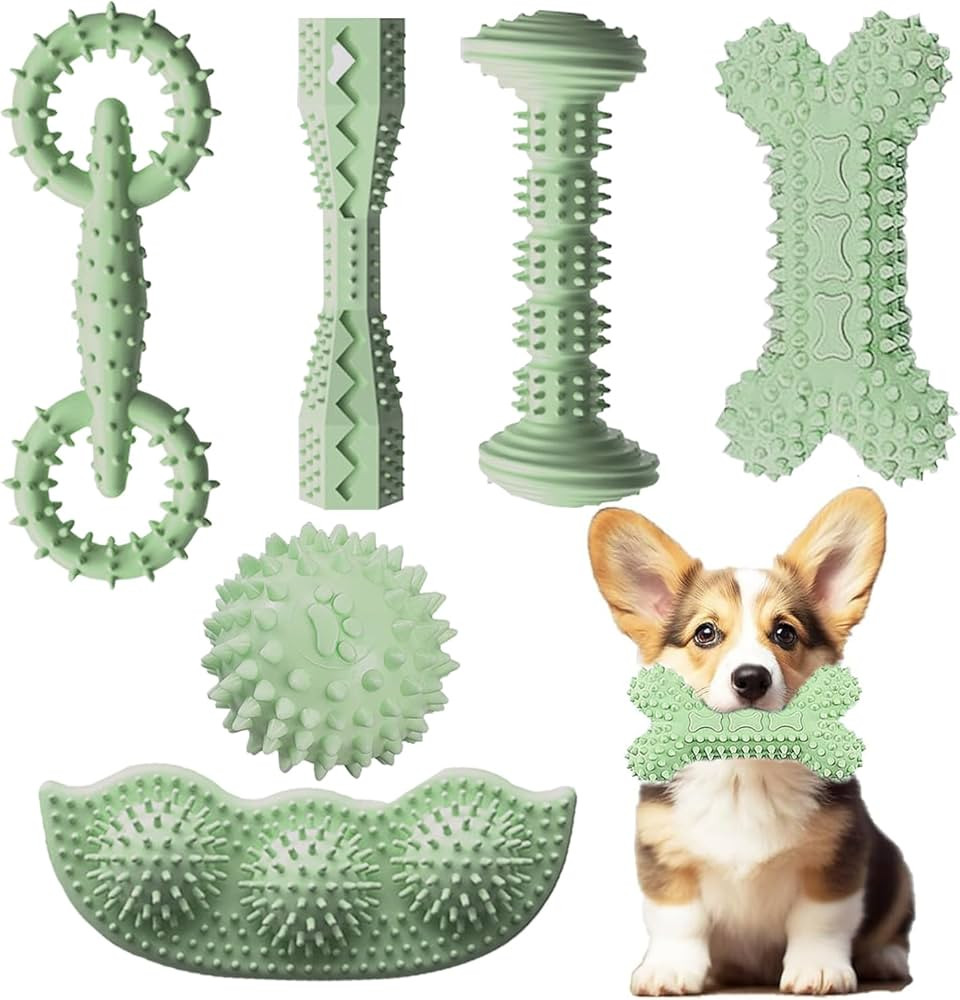 Puppy Toys, 6 Pack Puppy Chew Toys, Puppy & Small Dog Chew Toys for Teething, Soft Durable Intera... | Amazon (US)