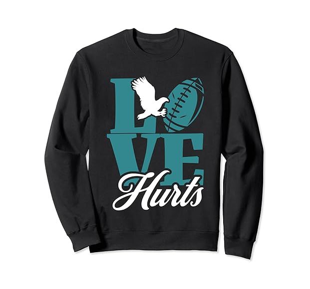 Love Hurts Eagles Retro Sweatshirt | Amazon (US)