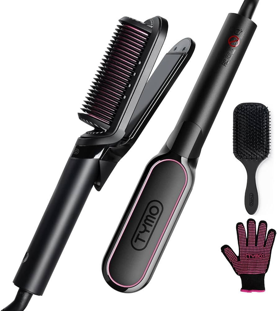 Hair Straightener Brush and Flat Iron 2 in 1 - TYMO FLIPRO 200M Ions Straightening Brush for Wome... | Amazon (CA)