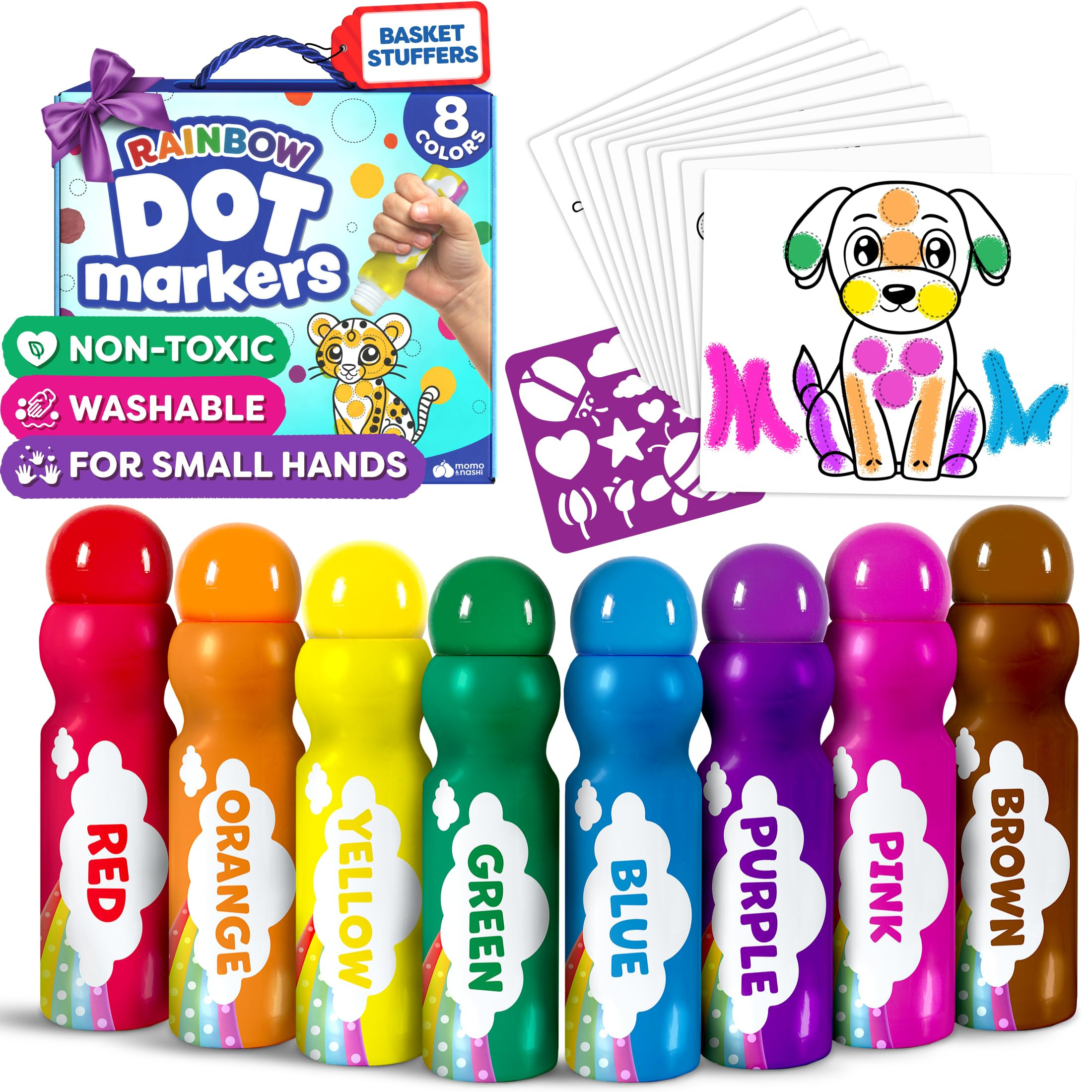 Dot Markers For Toddlers 1-3 - Easter Basket Stuffers - Dot Art Paints Washable For Kids - Includ... | Amazon (US)