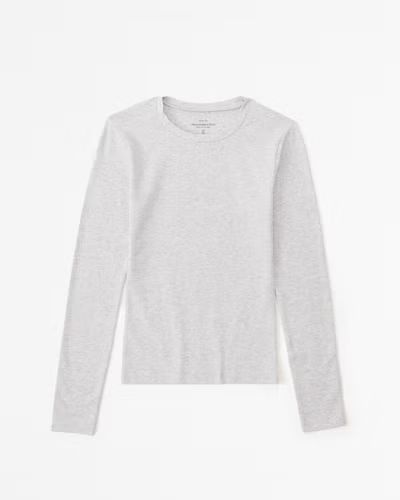 Essential Long-Sleeve Tuckable Baby Tee | Abercrombie & Fitch (US)
