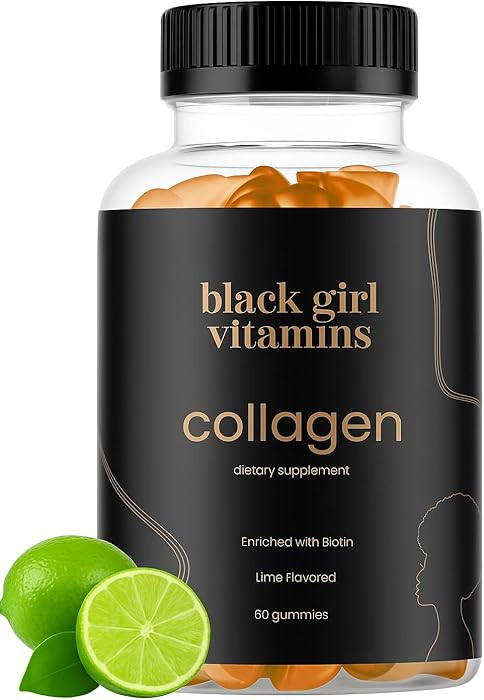 Black Girl Vitamins - Collagen Gummies for Hair, Skin, and Nail Support, with Vitamin C, Vitamin ... | Amazon (US)