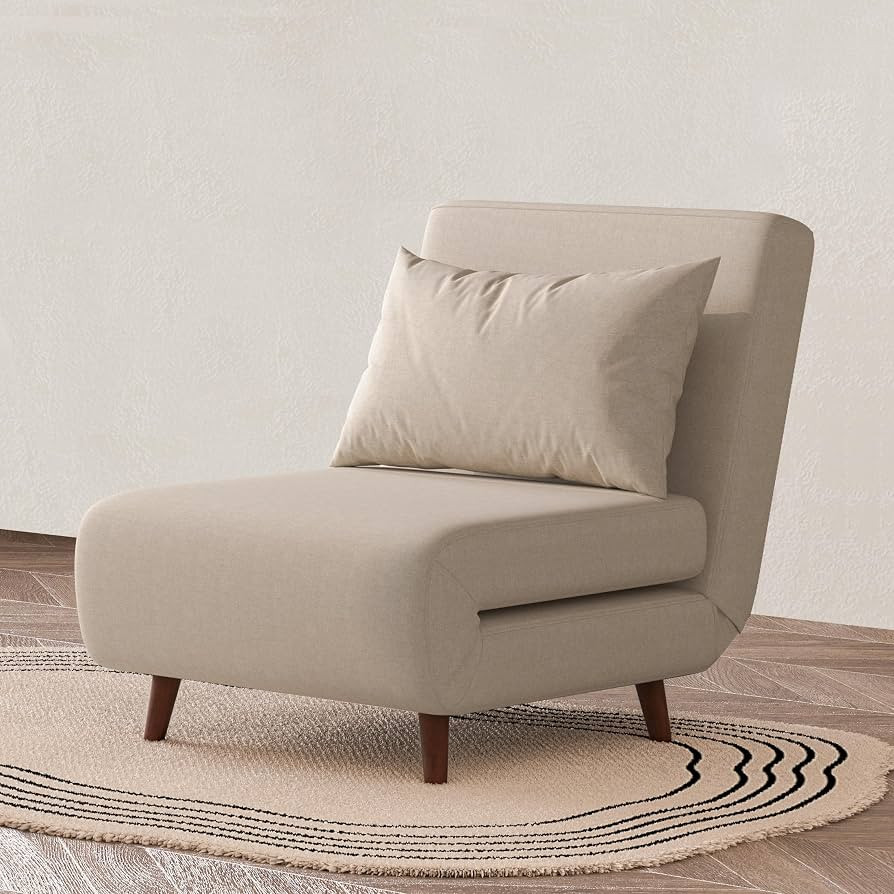 Convertible Sleeper Chair, 3 in 1 Folding Single Chair Sleep Turns into Bed, Sofa Bed for Adults,... | Amazon (US)