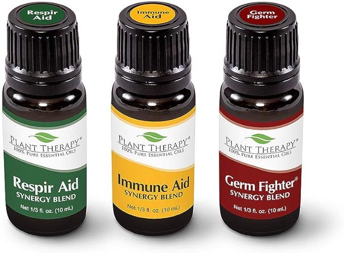 Plant Therapy Wellness Sampler Set - Immune Aid, Germ Fighter & Respir Aid - Pure Essential Oils ... | Amazon (US)