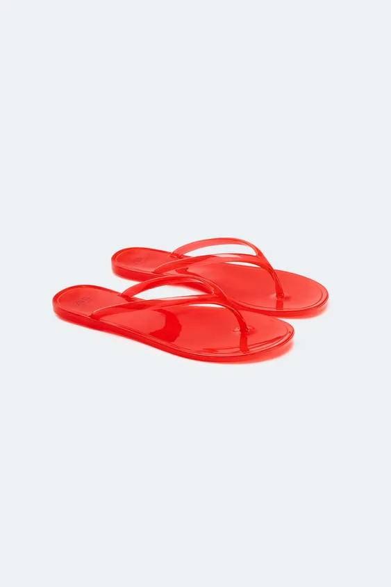 LIMITED EDITION JELLY FLAT SANDALS | Zara UK