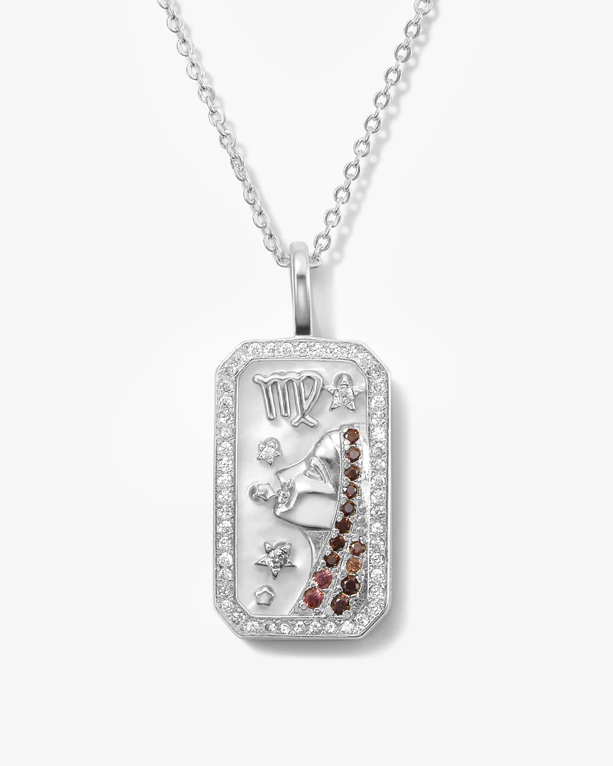 Zodiac Amulet Necklace - Silver Reversible Pendant | Melinda Maria Jewelry