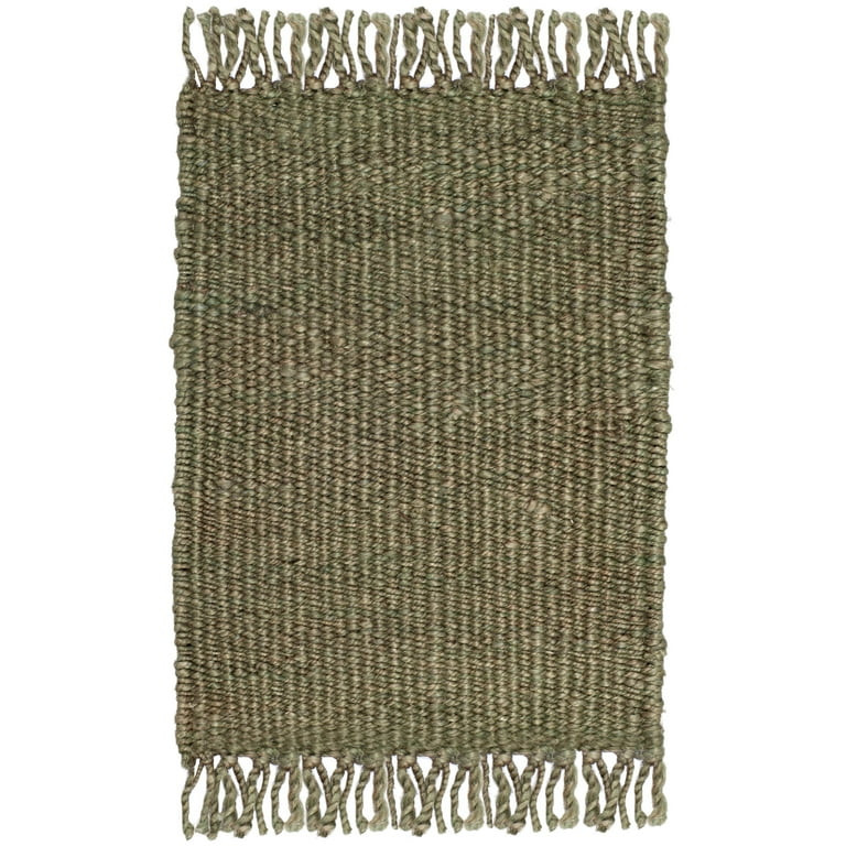 SAFAVIEH Natural Fiber Clara Braided Jute Area Rug, Green, 2' x 3' | Walmart (US)