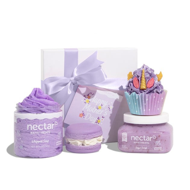 Mom and Happiness Lavender Blossom Gift Set | Nectar Bath Treats