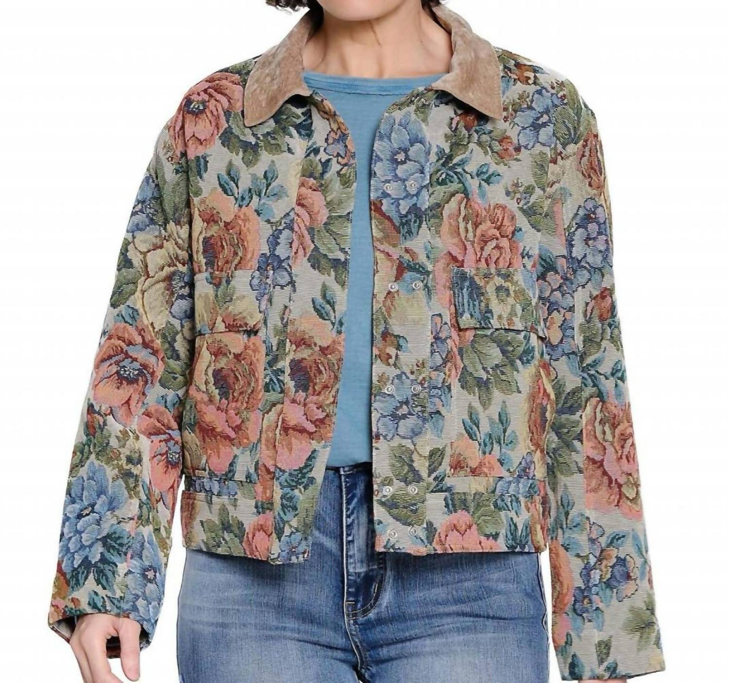Tapestry Jacket In Floral Multi | Shop Simon