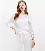 Open Stitched Sweater | LOFT