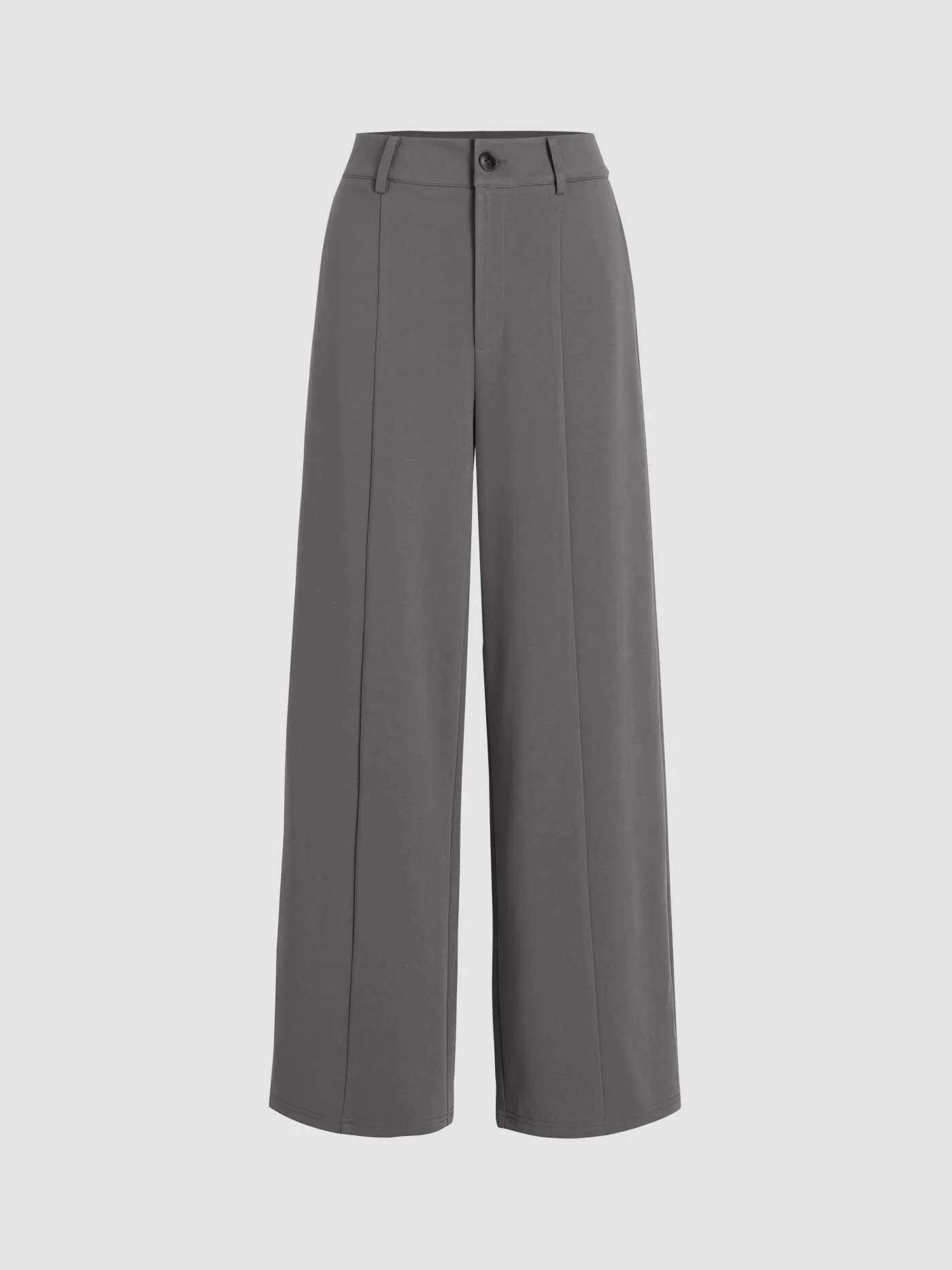 Solid Wide Leg Trousers | Cider